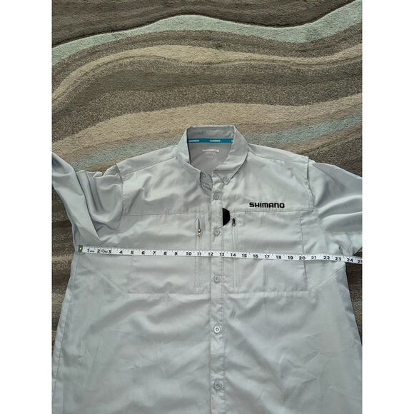 Shimano Men's Button Front Vented Fishing Shirt XL - Picture 6 of 8